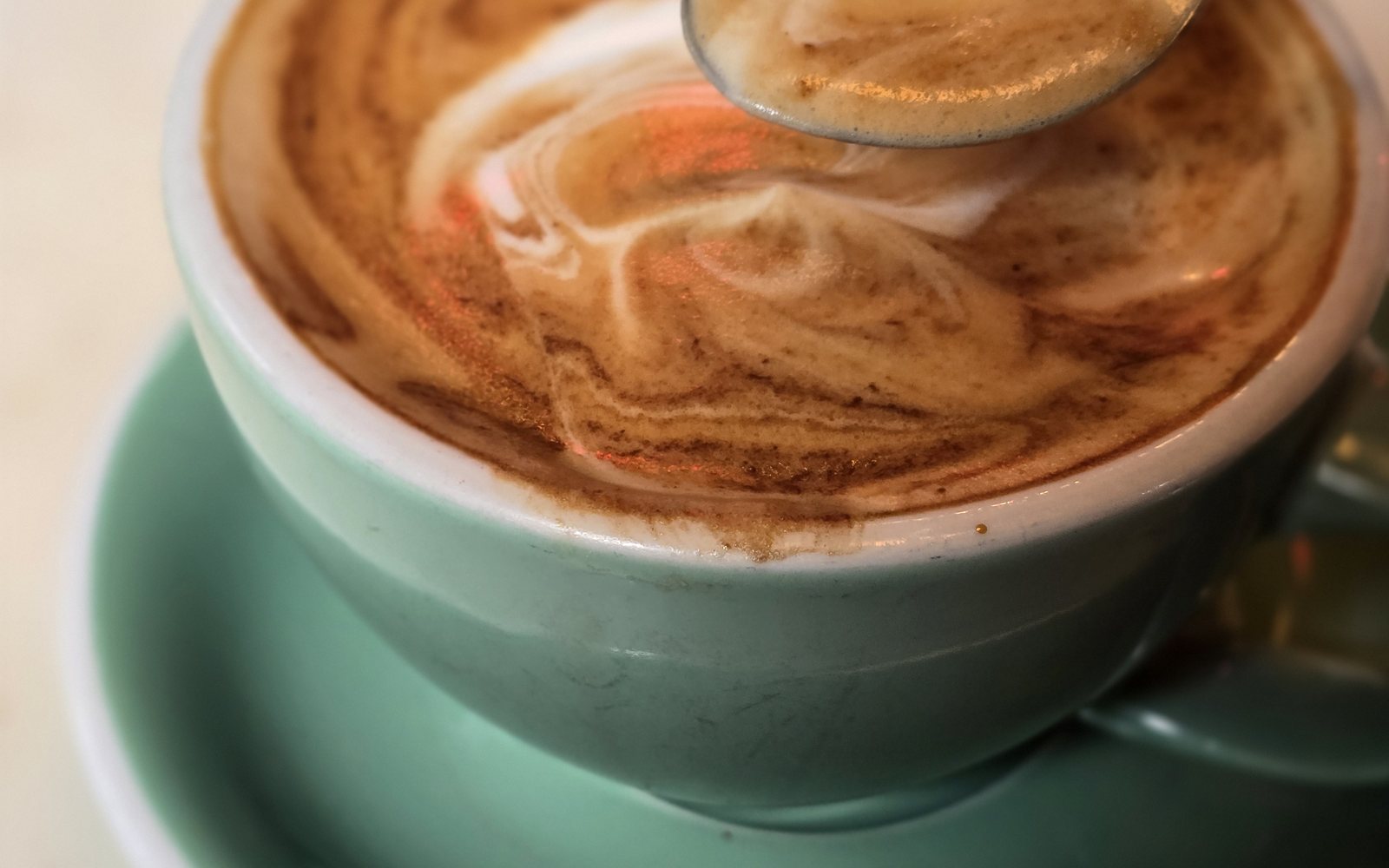Coffee being stirred